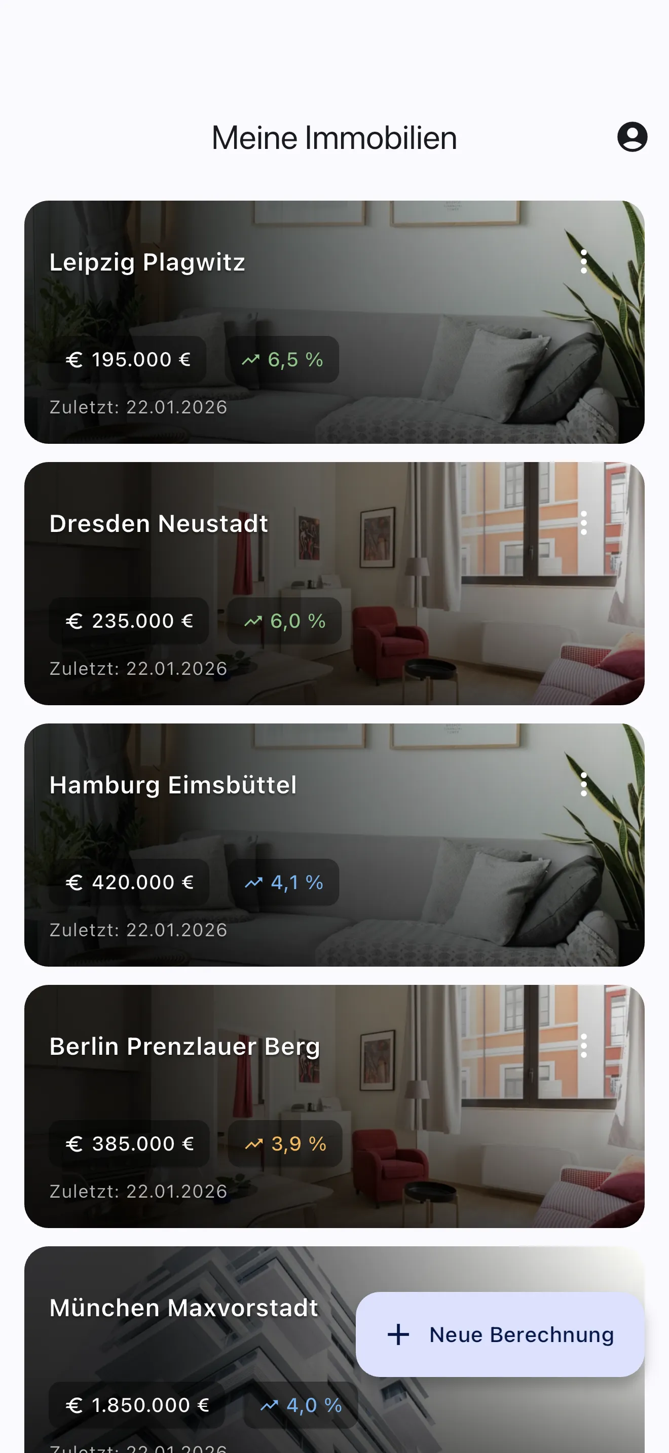 Immobilien Liste